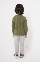 Cable Knit Polo